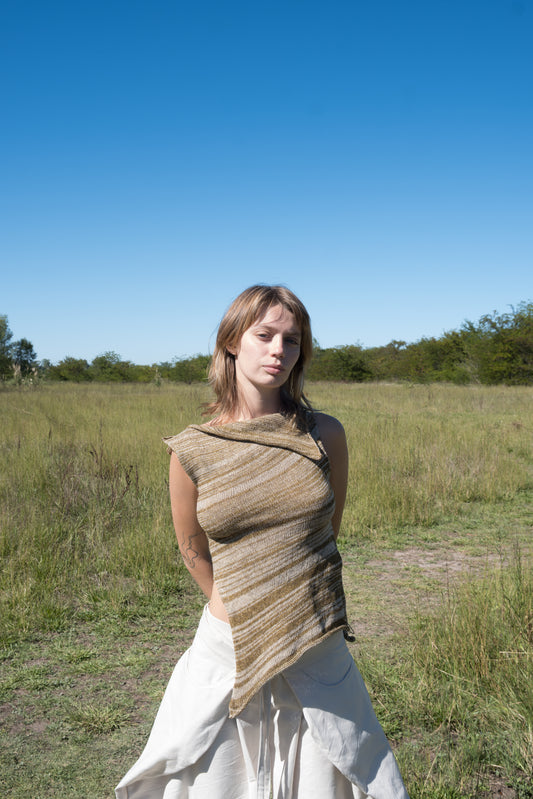 Asymmetric Striped Top